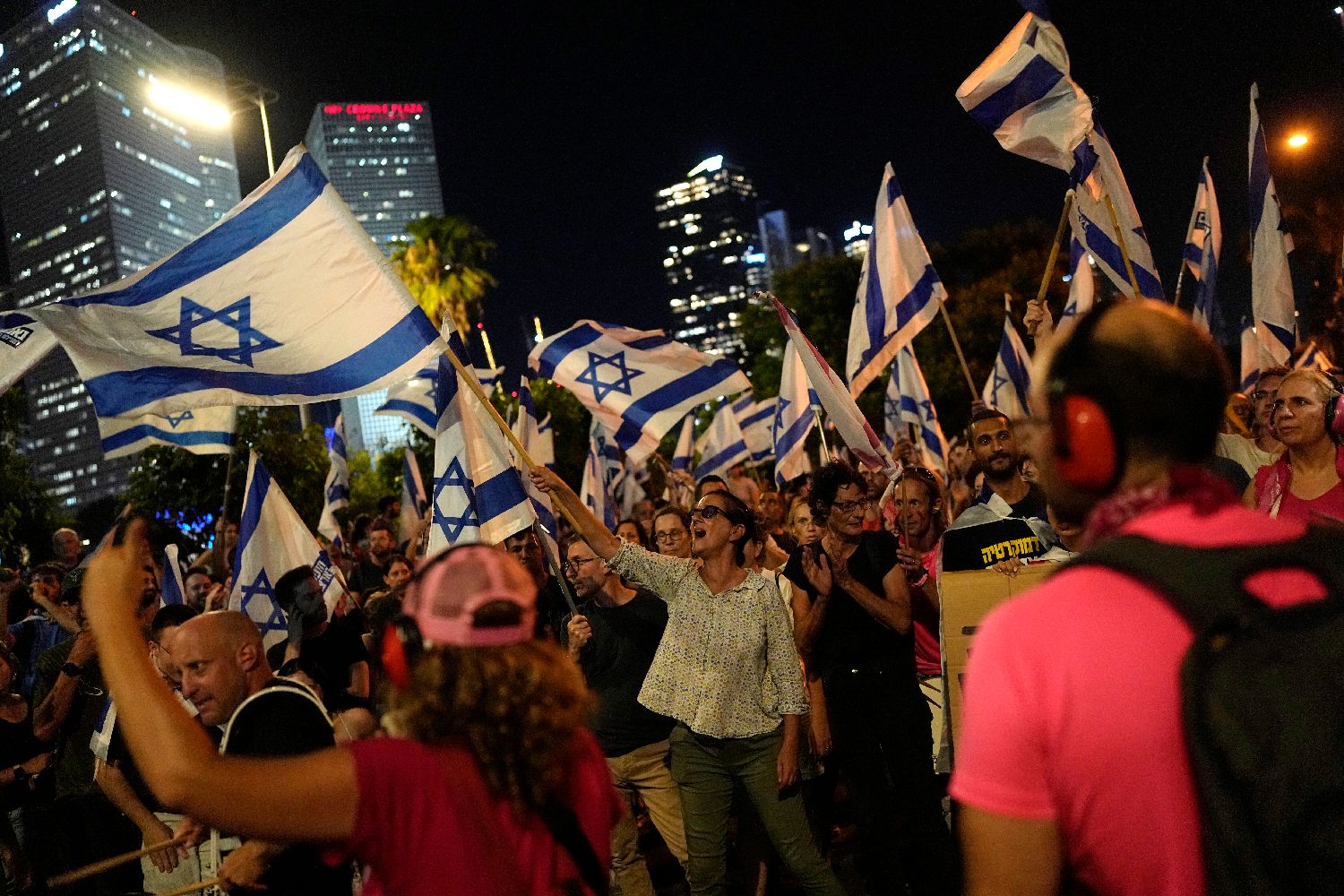 以色列爆大規模示威 民眾反對政府藉改革控制司法[影] | 國際 | 中央社 CNA