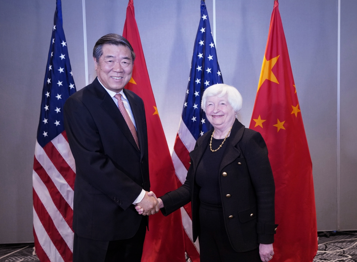 中国副总理会见耶伦 表达对美方对华制裁限制措施的关切 - 2023年7月8日, 俄罗斯卫星通讯社